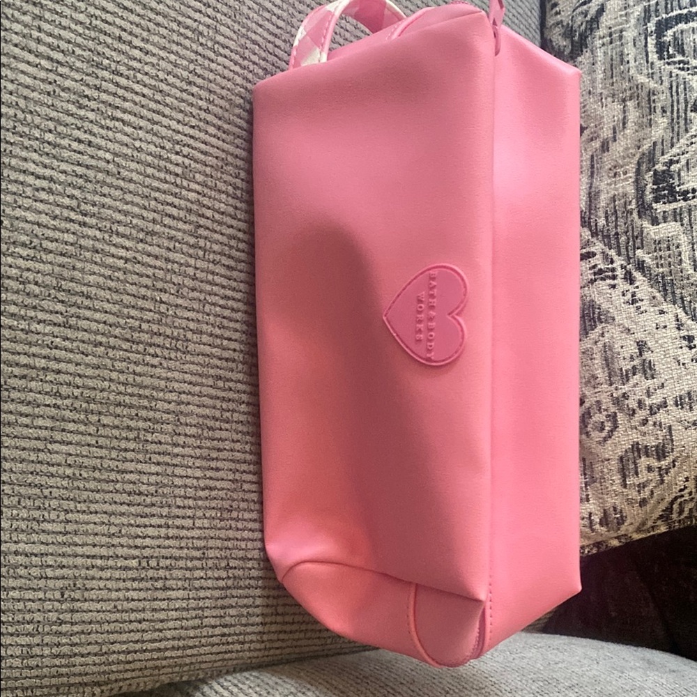 Pink Heart-Embellished Women's Bag